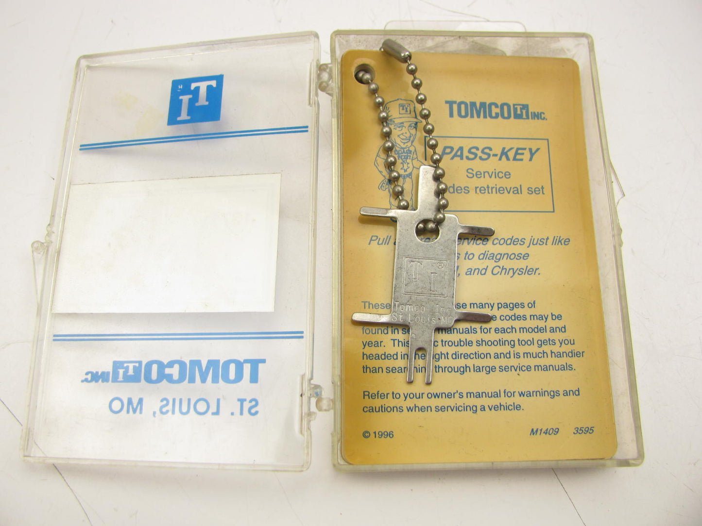 Tomco 13711 Pass-Key Code Retrieval Key Tool GM Ford For Chrysler Pre-OBDII