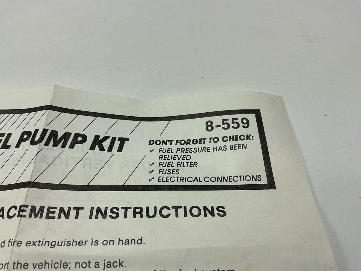 Tomco 23001 Electric Fuel Pump Kit