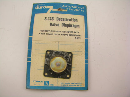 Tomco 3-146 Carburetor Deceleration Valve Diaphragm