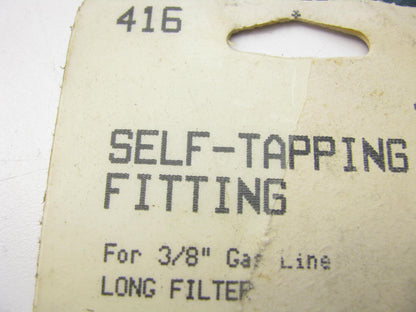 Tomco 416 Self Tapping Fitting For 3/8'' Gas Line Long Filter