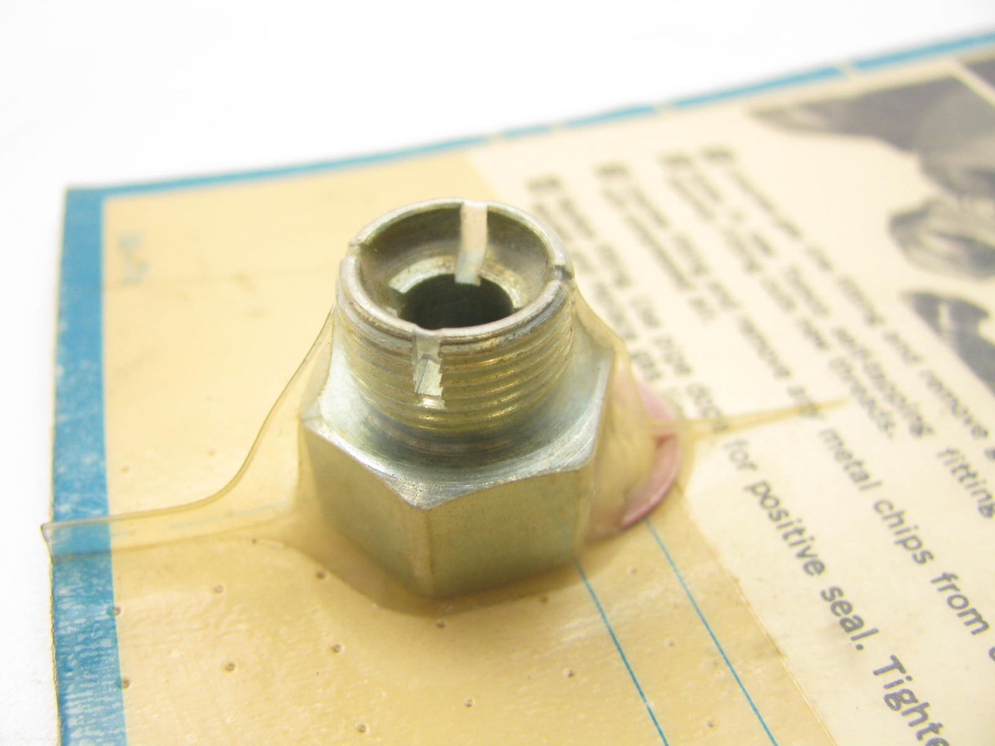 Tomco 434 Carburetor Self-Threading Gas Line Fitting For Ford - 3/8'' Line