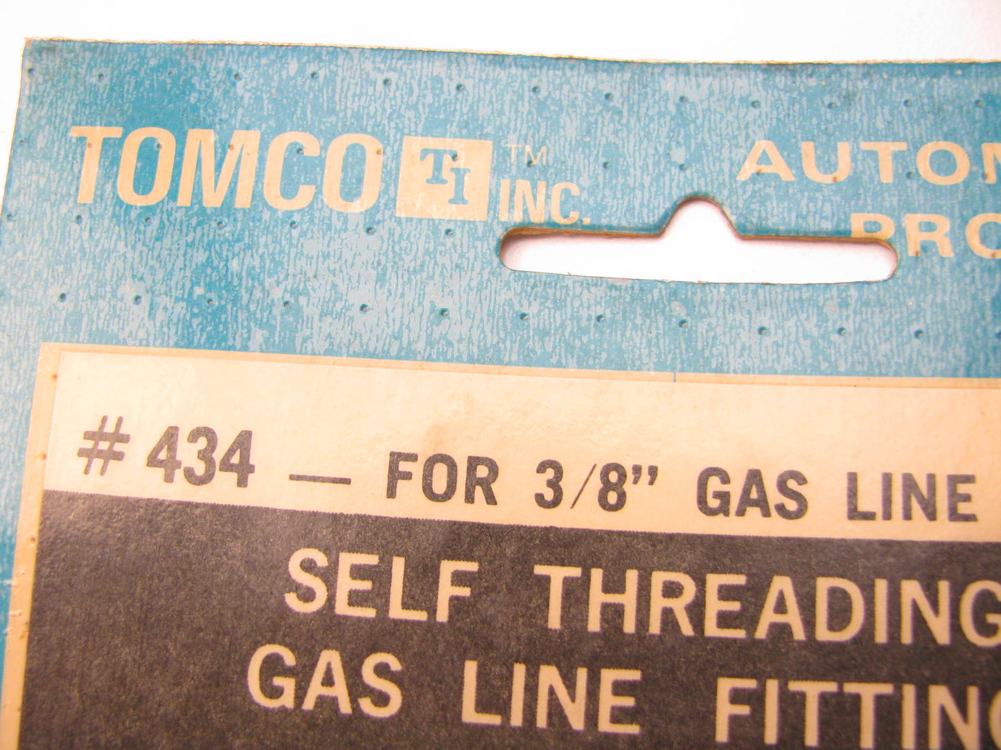 Tomco 434 Carburetor Self-Threading Gas Line Fitting For Ford - 3/8'' Line
