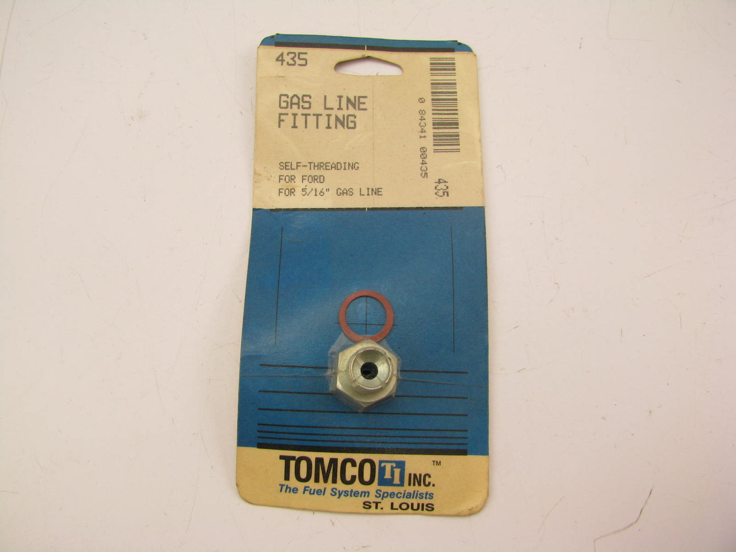Tomco 435 Self Threading Gas Line Fitting 5/16'' For Carburetor