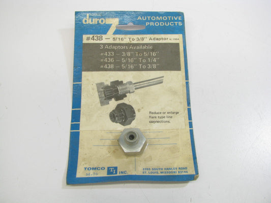 Tomco 438 Duro 7 Carburetor 5/16'' To 3/8'' Fuel Gas Inlet Adapter