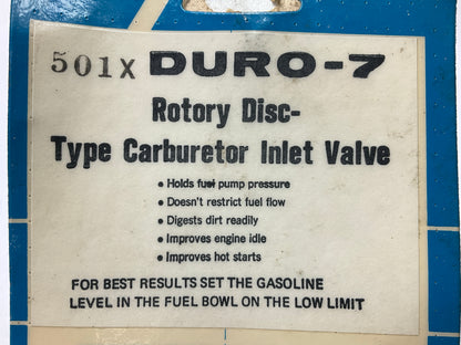 Tomco 501X Carburetor Inlet Valve For Holley ''Bug Spray'' 2110-C 200 & 300 CFM