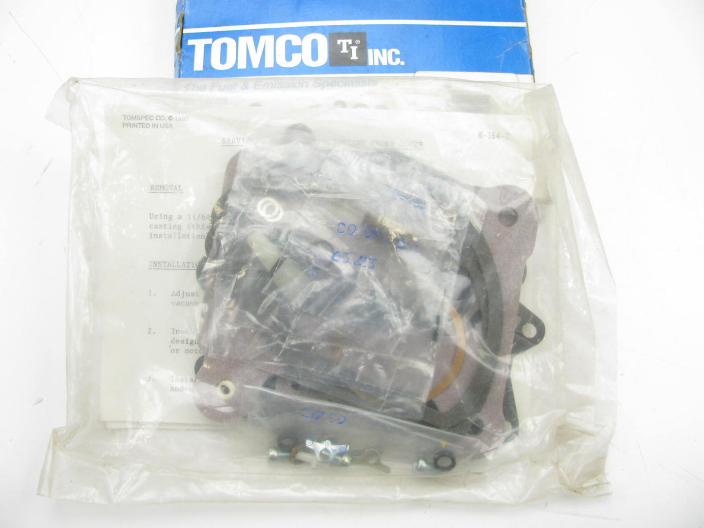 Tomco 5375A Carburetor Rebuild Kit For 1978-1989 Rochester 2-BBL M2ME