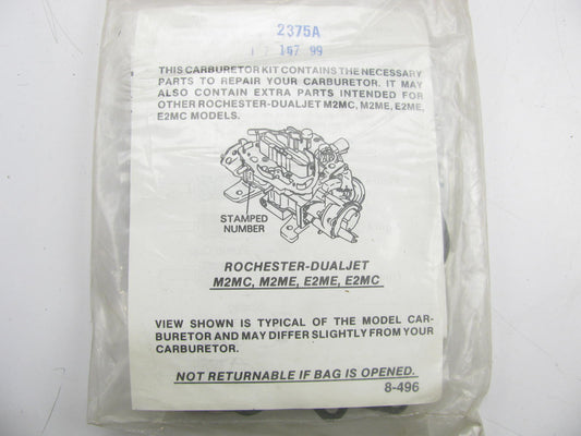 Tomco 5375A Carburetor Rebuild Kit For 1978-1989 Rochester 2-BBL M2ME