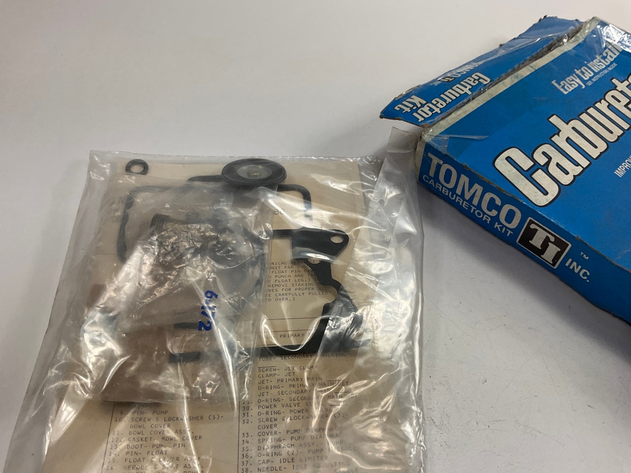 Tomco 5402 Carburetor Rebuild Kit For 1977-1979 Honda Civic 2-BBL Keihin Carb.