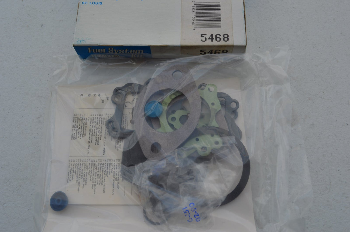 Tomco 5468 Carburetor Rebuild Kit For Holley 1946C