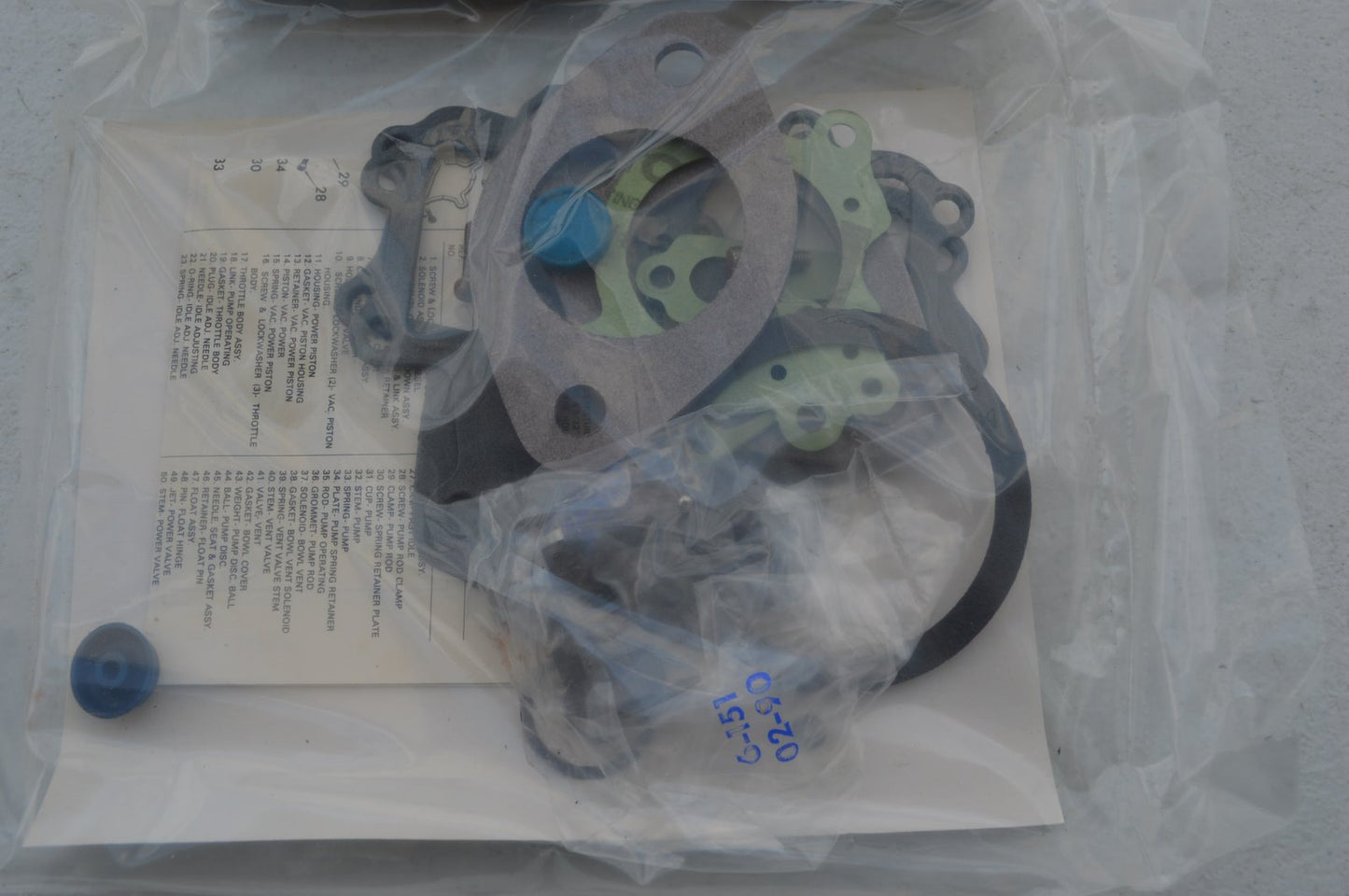 Tomco 5468 Carburetor Rebuild Kit For Holley 1946C