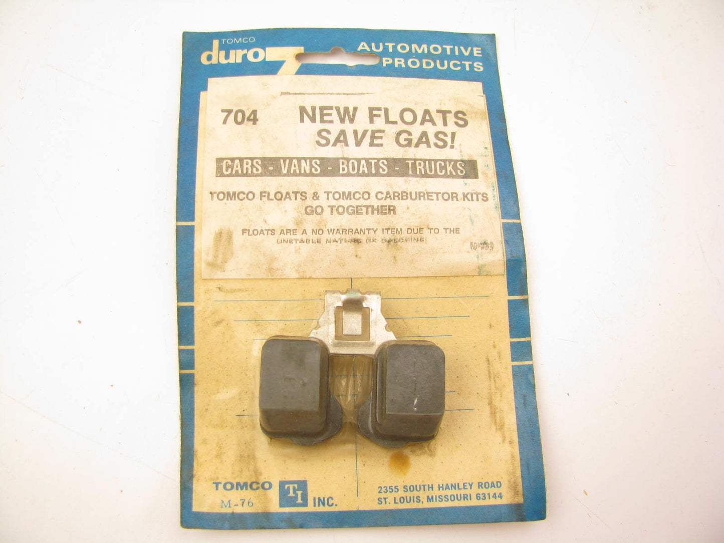 Tomco 704 Carburetor Float 1971-1984 AMC Ford For Holley Weber 2-BBL