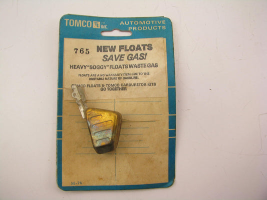 Tomco 765 Brass Carburetor Float for 1968-1975 Rochester 2-BBL / 4-BBL