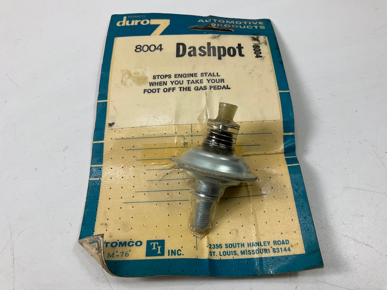 Tomco 8004 Carburetor Dashpot Dash Pot