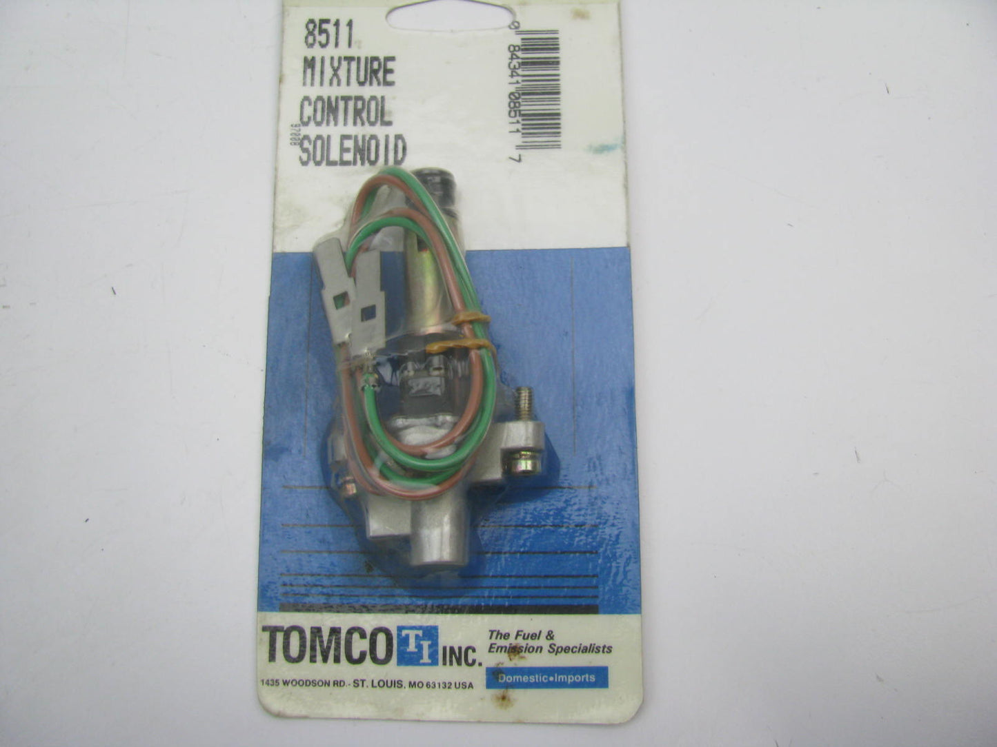 Tomco 8511 Carburetor Mixture Control Solenoid For 1982-1987 Chrysler 1.6L 2.2L