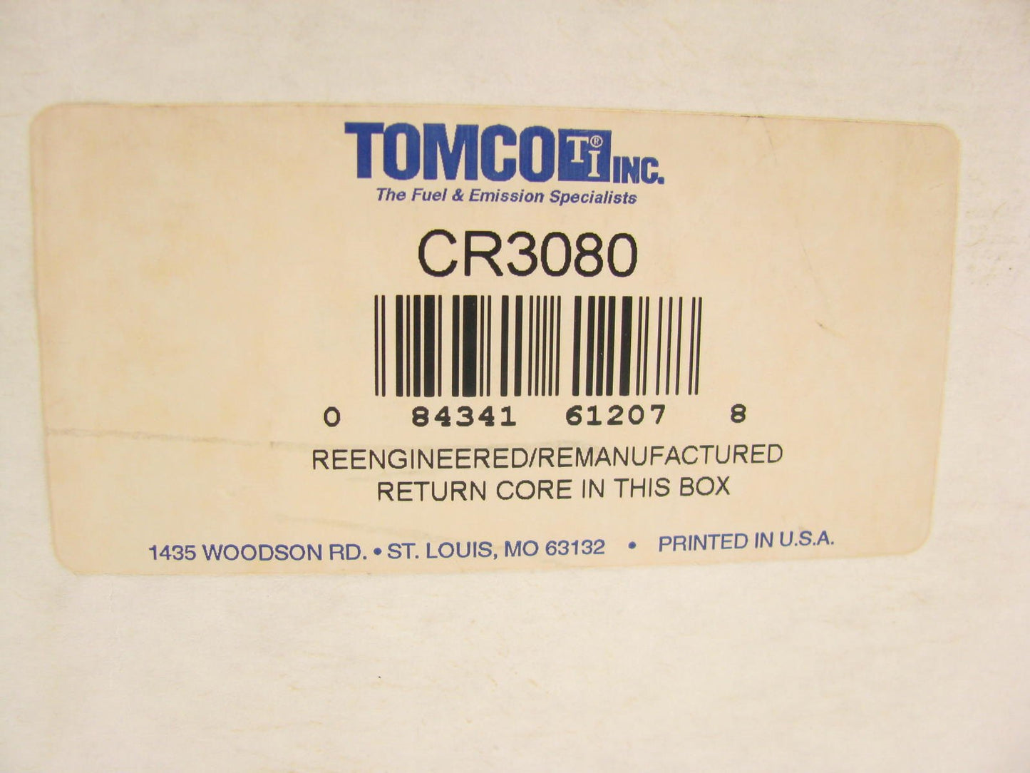 Tomco CR3080 REMAN Engine Control Module ECM