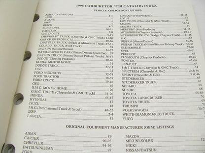 Tomco DI1995 Remanufactured Carburetors & TBI - Domestic, Import, Truck - 114 PG