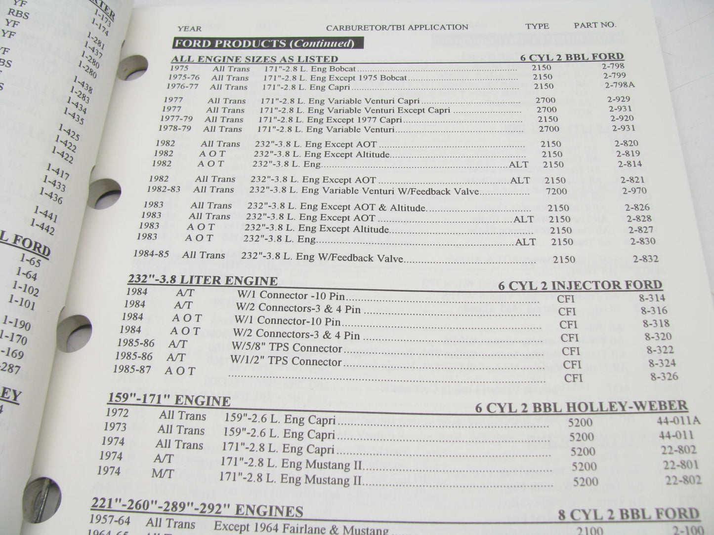 Tomco DI1995 Remanufactured Carburetors & TBI - Domestic, Import, Truck - 114 PG