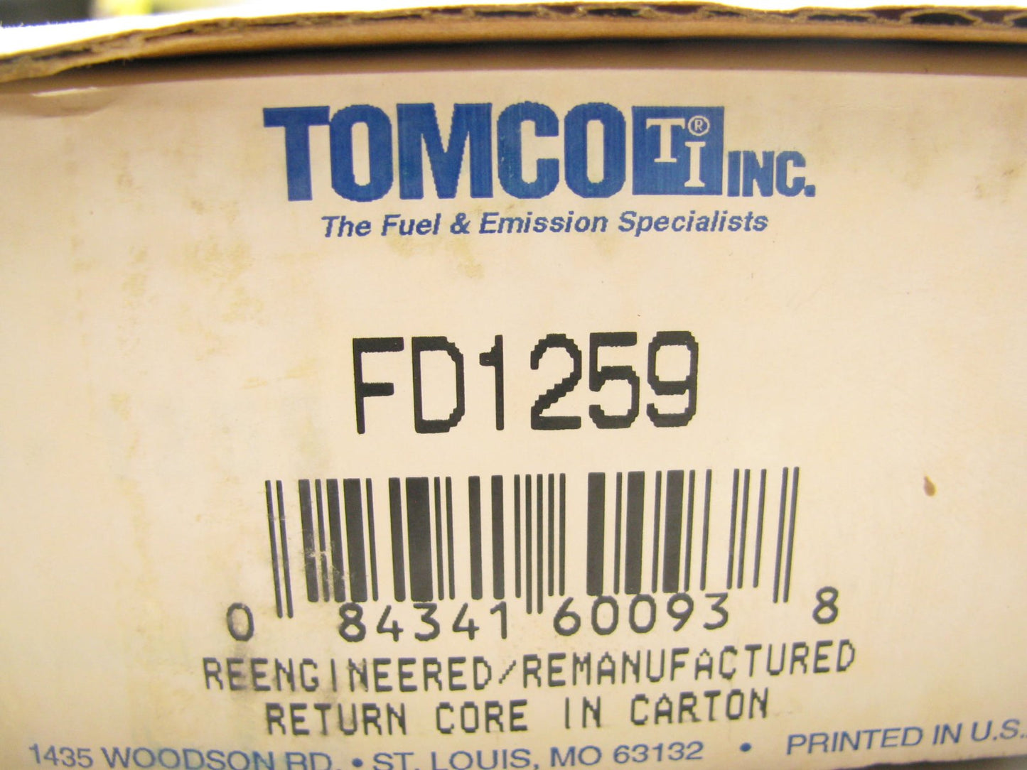 REMAN. Tomco FD1259 Engine Control Module ECM 85 LTD 5.0L 302 V8 E53F-12A650-NB