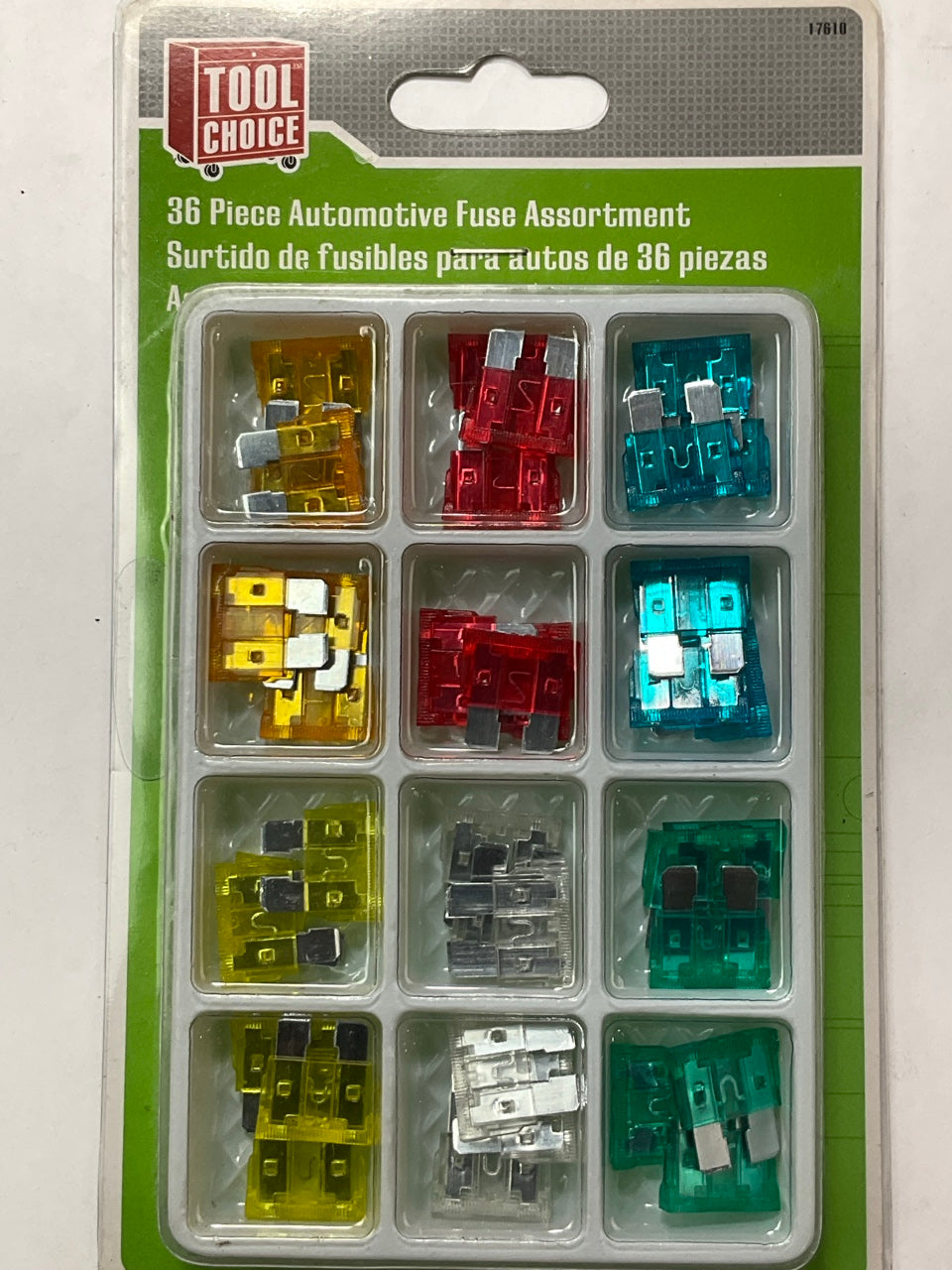 Tool Choice 17610 36 Piece Automotive Fuse Assortment: 5, 10, 15, 20, 25, 30 Amp