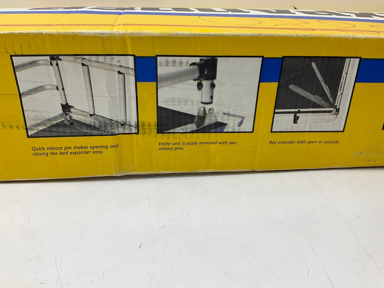 Top Line BX4004-01 Fold-Down Universal Silver Pickup Truck Cargo Bed Extender
