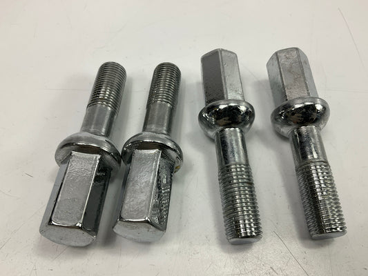 (4) Top Line C9644 Triple Chrome Plated Wheel Lug Bolts 14mm X 1.5'' Thread Size