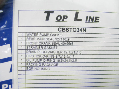 Top Line CGSTO34 Full Gasket Set For 1994-2000 Toyota 3.0L V6