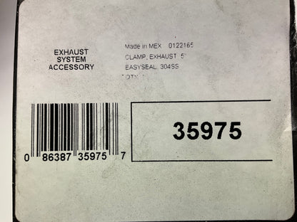 Torca 35975 304SS Stainless Steel Easy Seal Exhaust Band Clamp 5''
