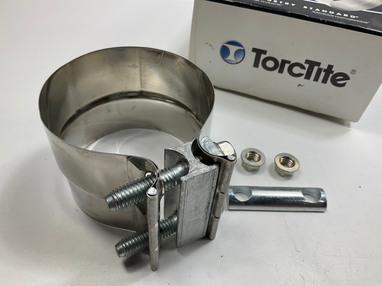 Torctite 33223 3-1/2'' 3.5'' Lap Joint Seal Exhaust Clamp, Stainless Steel