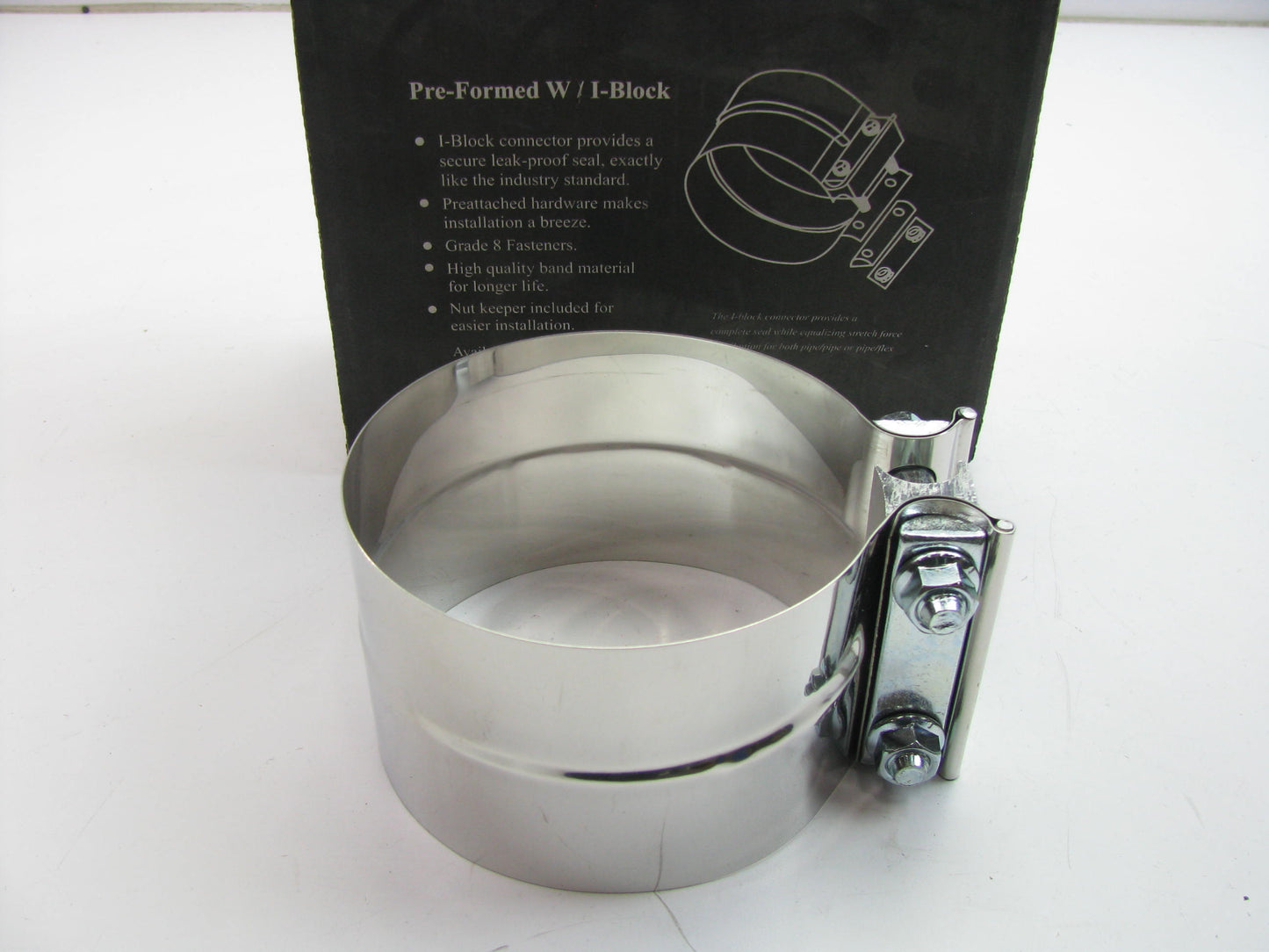 Torctite L45SA Stainless Steel Lap Joint Exhaust Band Clamp 4.5'' Diameter