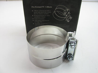 Torctite L45SA Stainless Steel Lap Joint Exhaust Band Clamp 4.5'' Diameter