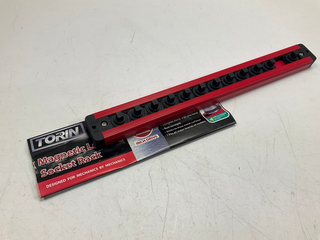 Torin MTSLAS25PMT 1/4'' Magnetic Socket Rack, Holds 12 Sockets