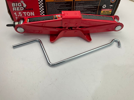 Torin T10152 Big Red Steel Scissor Lift Jack Car Kit, 1.5 Ton (3,000 Lb)