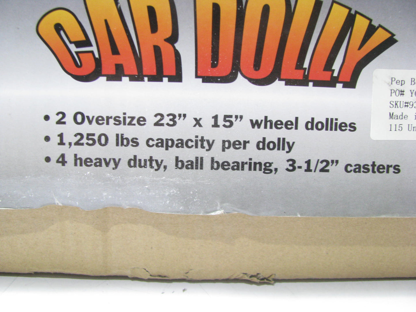 Torin T34750 Torin Car Dollies, 990 Lb Capacity, 4 X 3-1/2'' Heavy Duty Casters