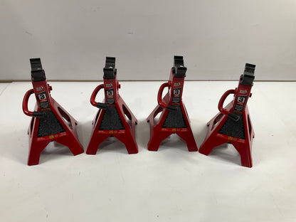 BIG RED 3 Ton (6,000 Lbs) Torin T43002 Steel Jack Stands - SET OF 4 JACKS T43002