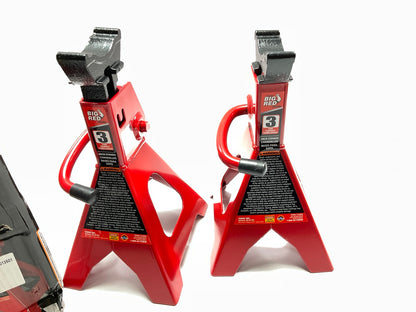 BIG RED 3 Ton (6,000 Lbs) Torin T43002 Steel Jack Stands - PAIR