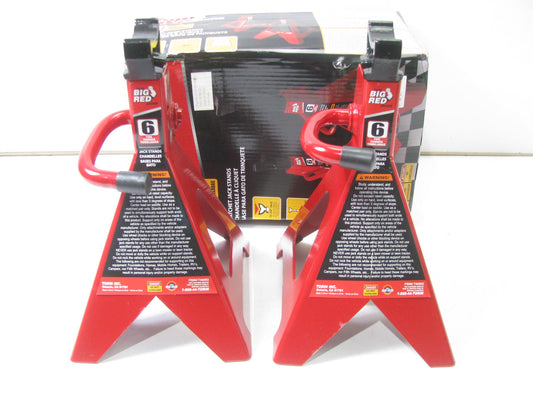 Torin T46002 Jack Stands, 15-3/8'' To 23-13/16'', 6 Ton, 12,000 Lb Load Capacity