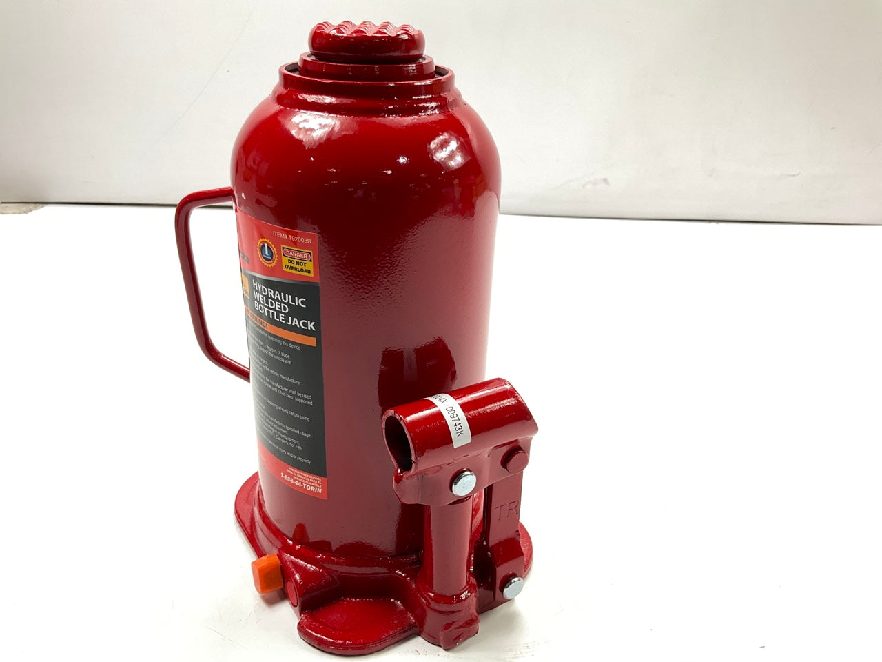 Torin T92003B Bottle Jack, 9-7/16'' To 17-5/8'' Range, 20 TON (40,000 Lb) Capacity