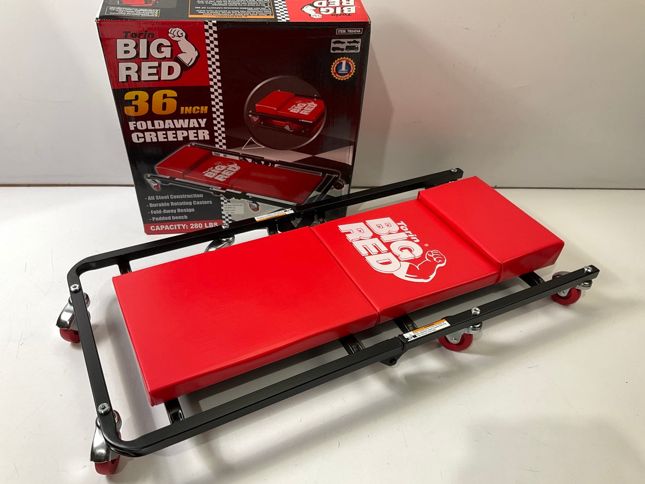 Torin TR6454A Big Red 36'' Mechanics Creeper - 300 Lbs Capacity