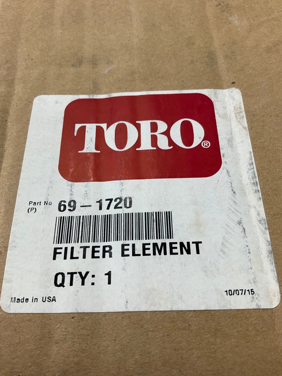 Toro 69-1720 Hydraulic Filter For Reelmaster 450D, 4500D, Groundsmaster 580D