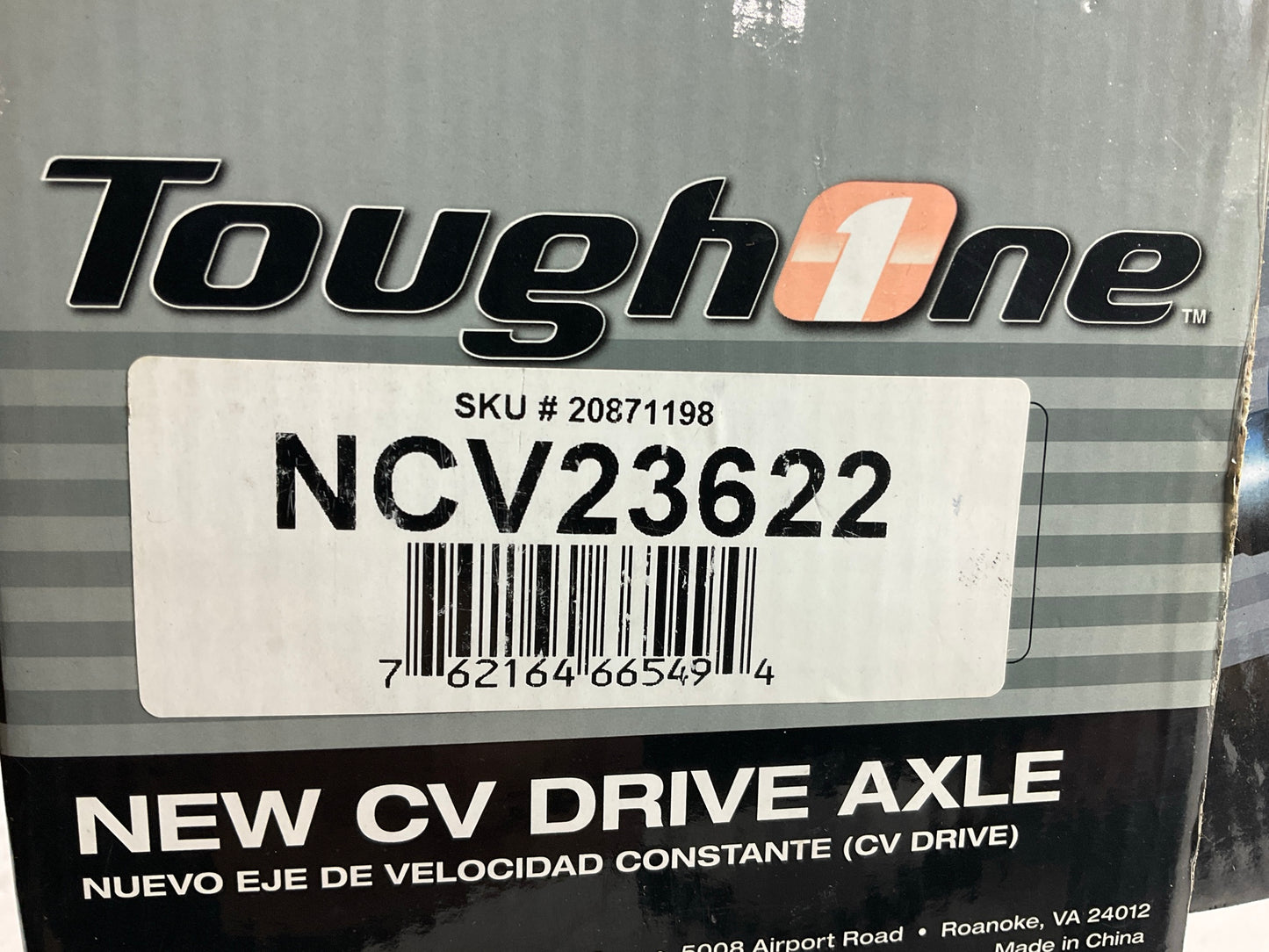 Tough One NCV23622 Front Left CV Axle