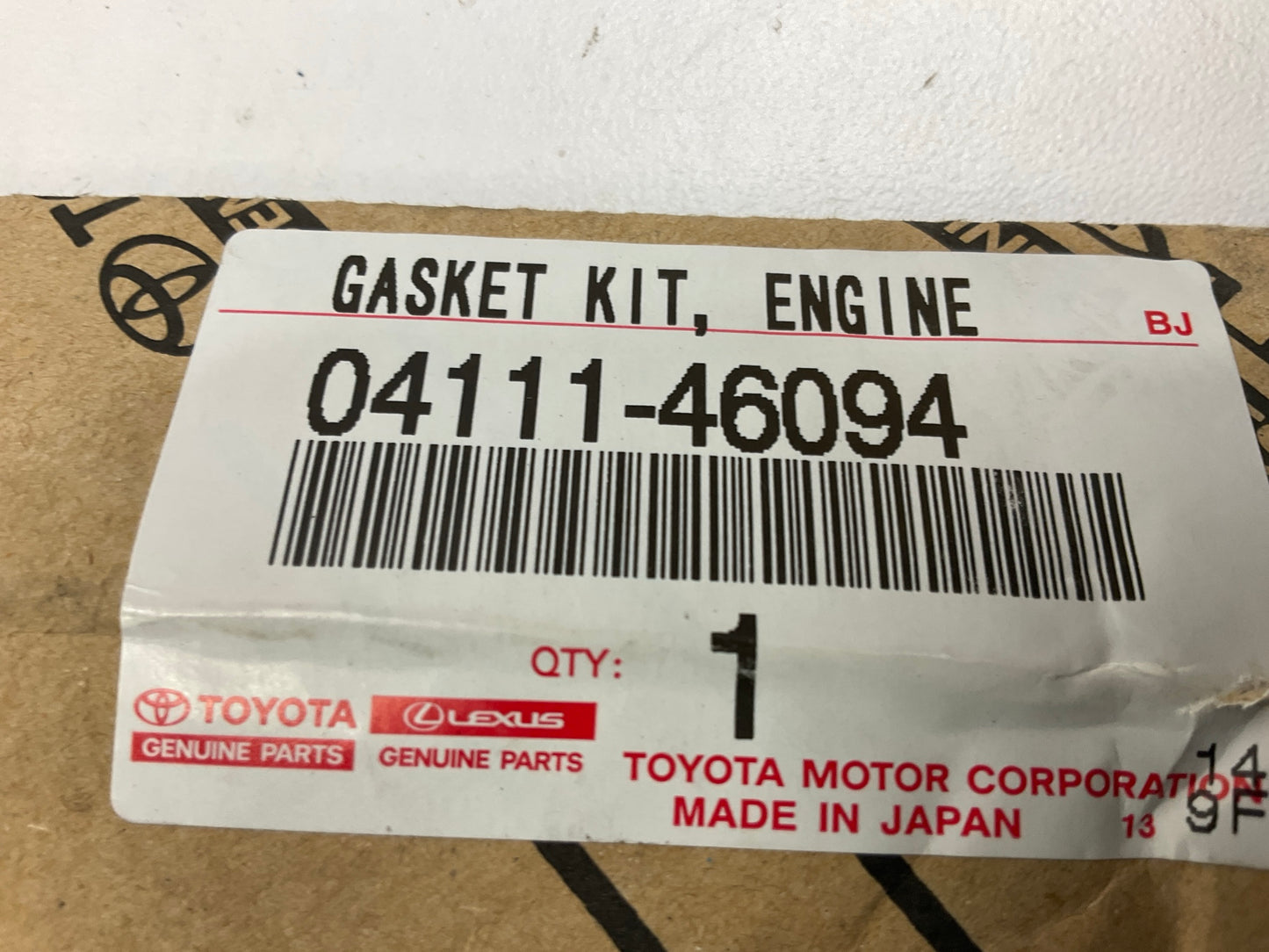 Toyota 04111-46094 Toyota Supra JZA80 OEM 2JZGTE 2JZ Turbo Engine Gasket Kit