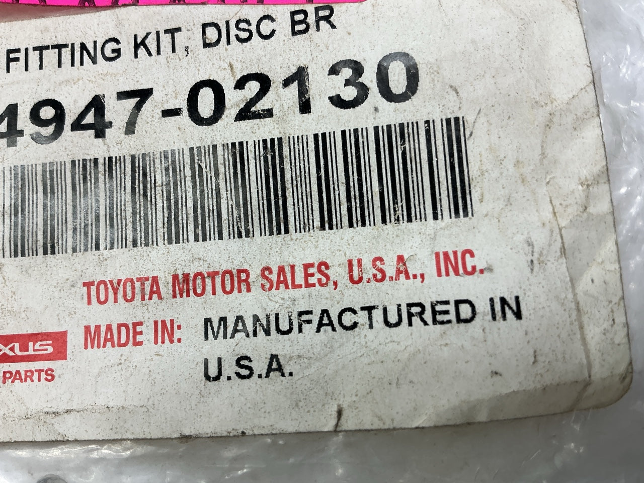 NEW OEM Toyota 04947-02130 Front Brake Hardware Clips