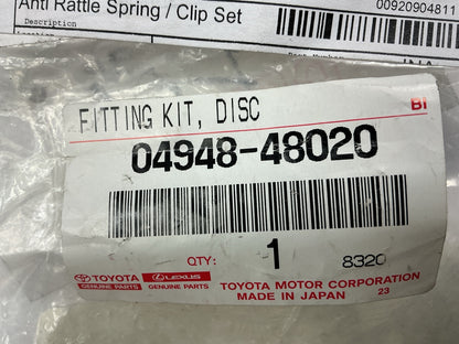 Toyota 04948-48020 Rear Brake Hardware Anti-Rattle Clip Set