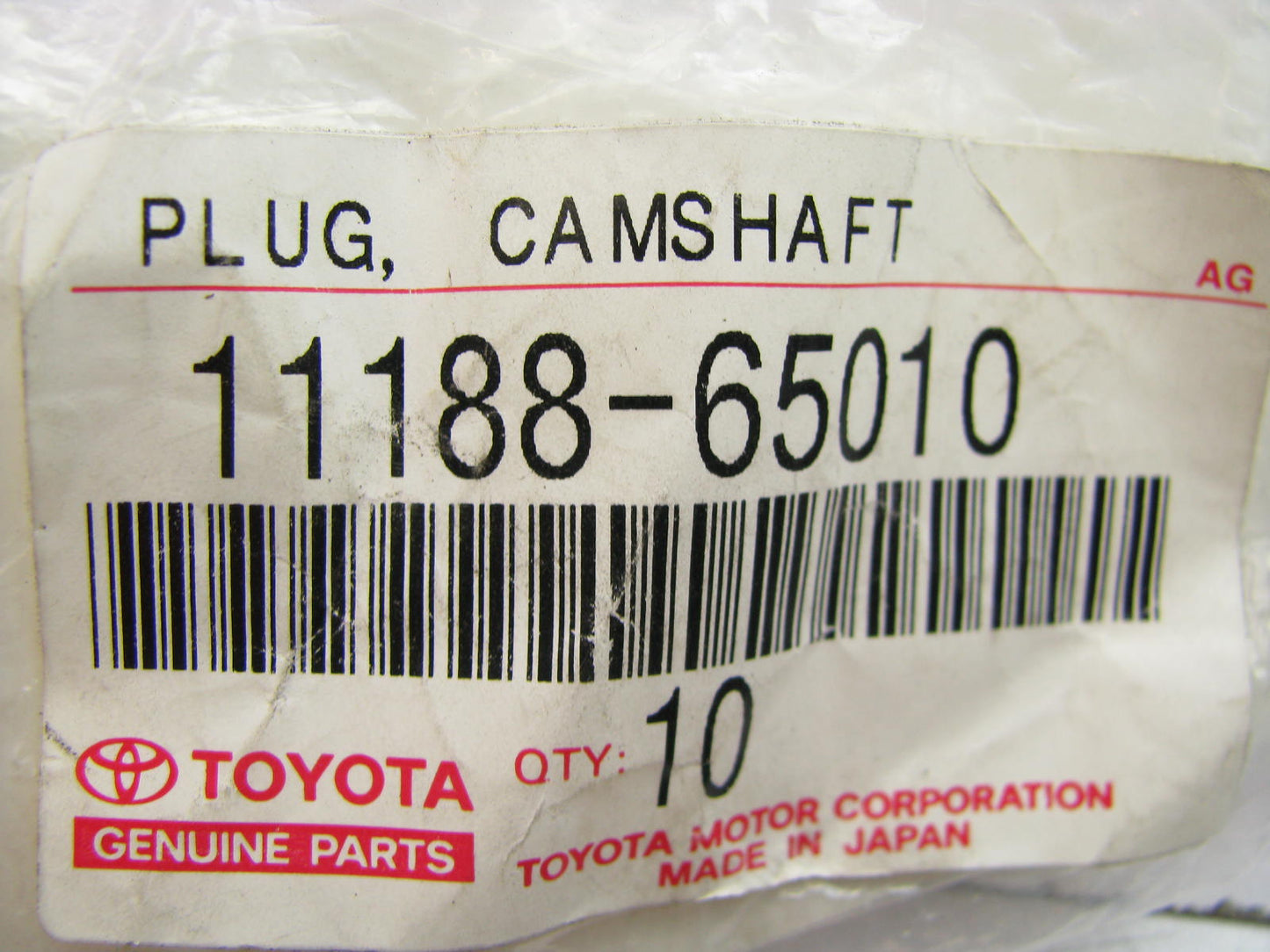 (x10) OEM Engine Camshaft Housing Plug 11188-65010 For 88-95 Toyota 3.0L V6