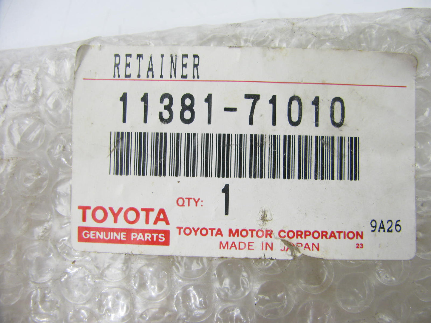 NOS OEM Rear Main Seal Retainer Plate 1984-1989 Toyota Van 2Y 3Y 4Y 11381-71010