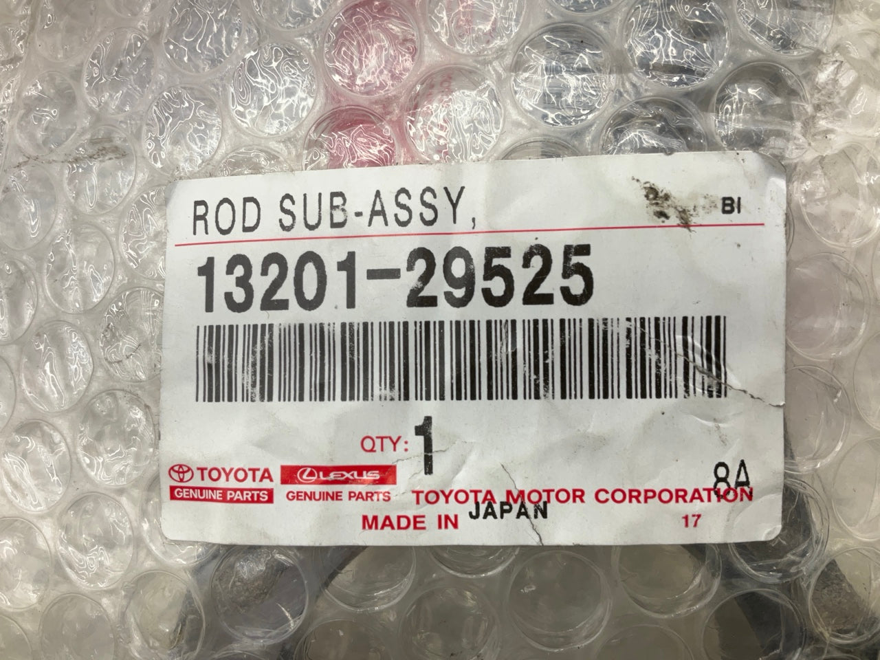(6) OEM Toyota 13201-29525 STD Size Connecting Rod W/ Bearings 1MZ-FE, 3MZ-FE V6
