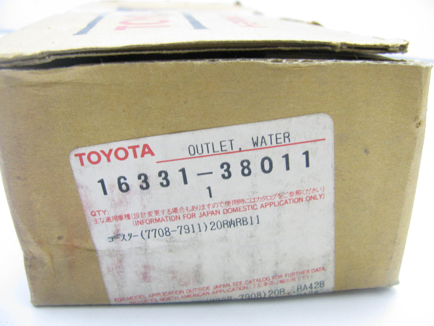 NOS - OEM Toyota 16331-38011 Coolant Water Outlet For 1975-1977 20R 2.2L-L4