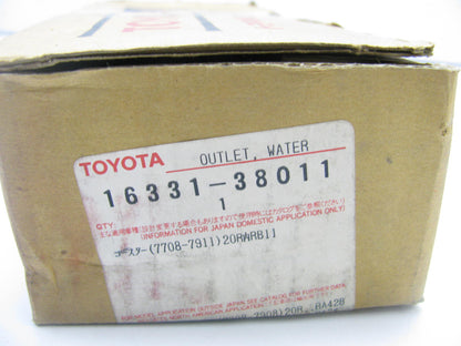 NOS - OEM Toyota 16331-38011 Coolant Water Outlet For 1975-1977 20R 2.2L-L4