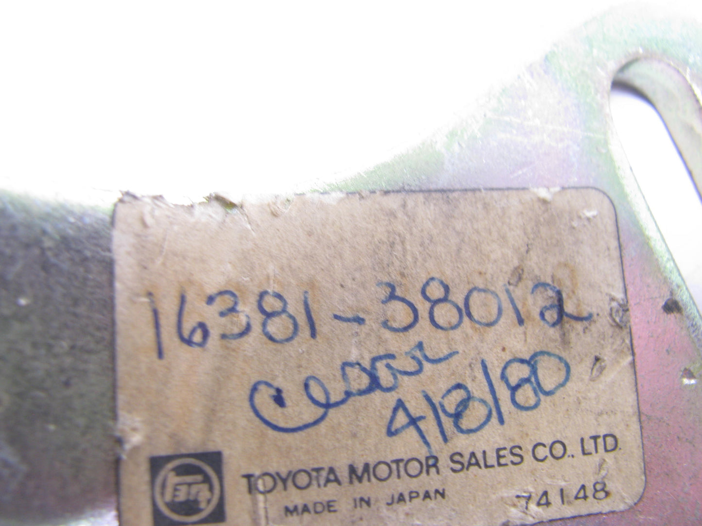 NOS OEM Fan Belt Adjusting Bar 16381-38012 For 1973-1978 Toyota Corona