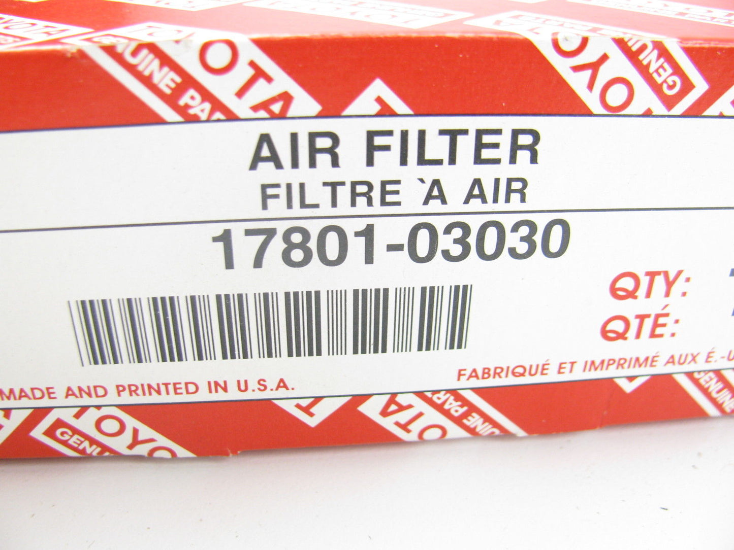 NEW GENUINE OEM Toyota 17801-03030 Air Filter